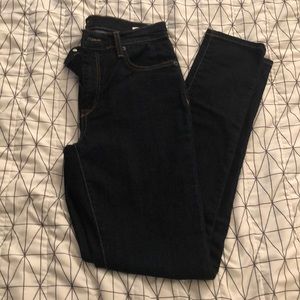 dark wash skinny fit jean